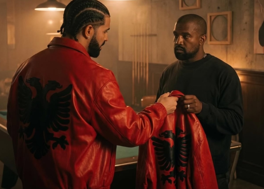 Kanye West dhe Drake “veshin” shqiponjën shqiptare? Postimi që ndezi rrjetin
